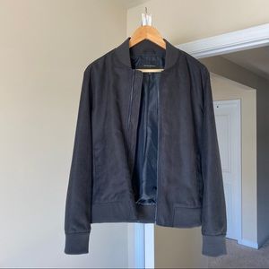 Banana Republic Men’s Vegan Suede Bomber Jacket